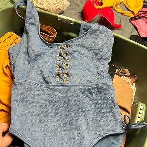 One piece bathing suit